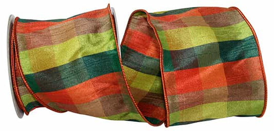 Plaid Raymond Wired Ribbon