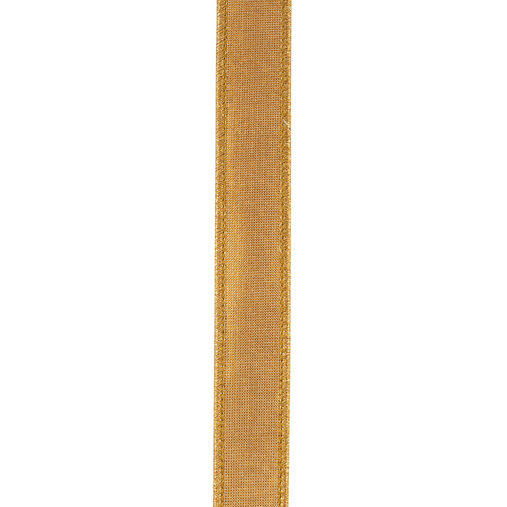 Velvet Touch Brown & Gold Ribbon 1in