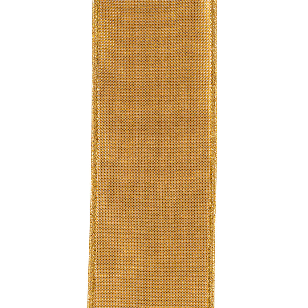 Velvet Touch Brown & Gold Ribbon 2.5in