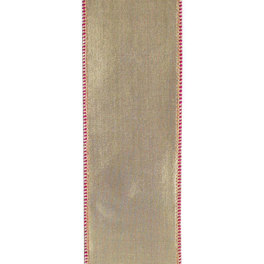 White Pumpkin Pink Ribbon 2.5"