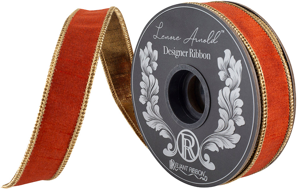 Shimmer Copper Metalic Ribbon 1"