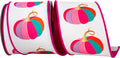 Fuchsia Pumpkin Ribbon 4"