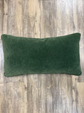 Dark Green Pillow Lumbar 24x12