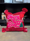 Merry & Bright Red Pillow