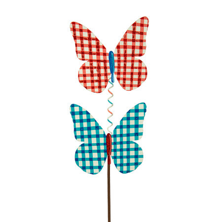 Plaid Double Butterfly