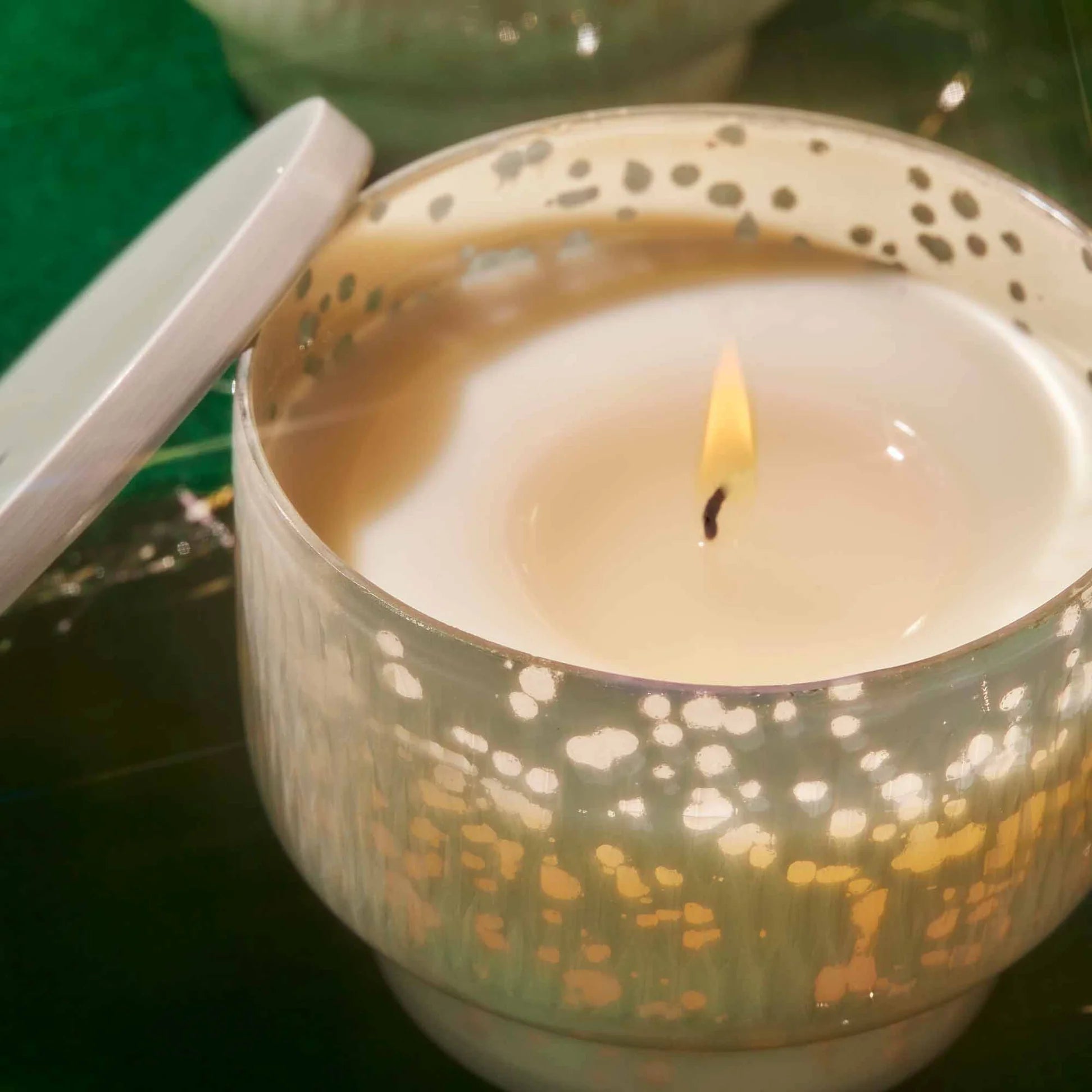Apple Cider Social Mercury Holiday Inverted Candle