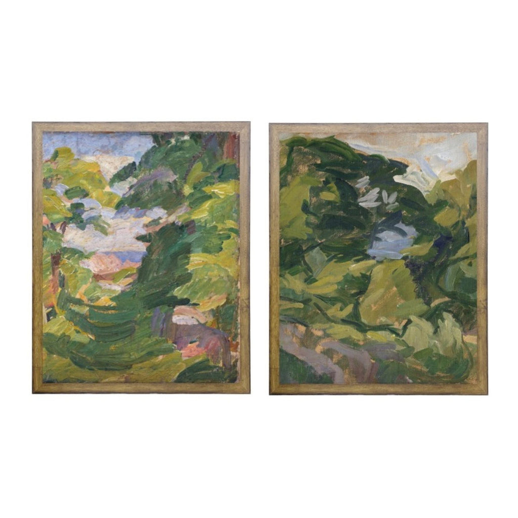 Oil Paintings in Greens