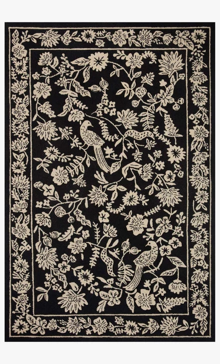 Aviary Black Rug 8.6x12
