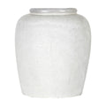 Thea Stoneware Vase, Large, White