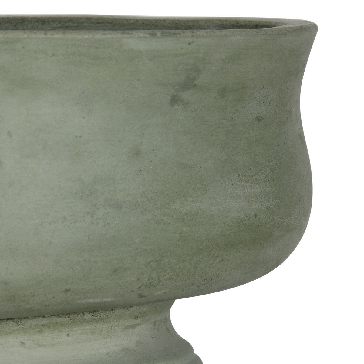 Elanor Decorative Concrete Bowl with Pedestal Base, Sage Green
