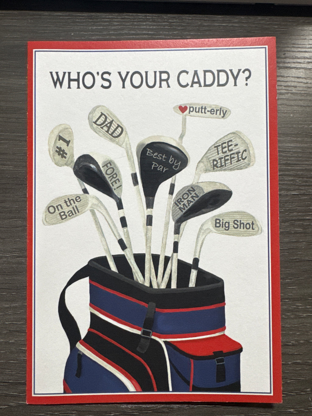 Caddy Father's Day Card