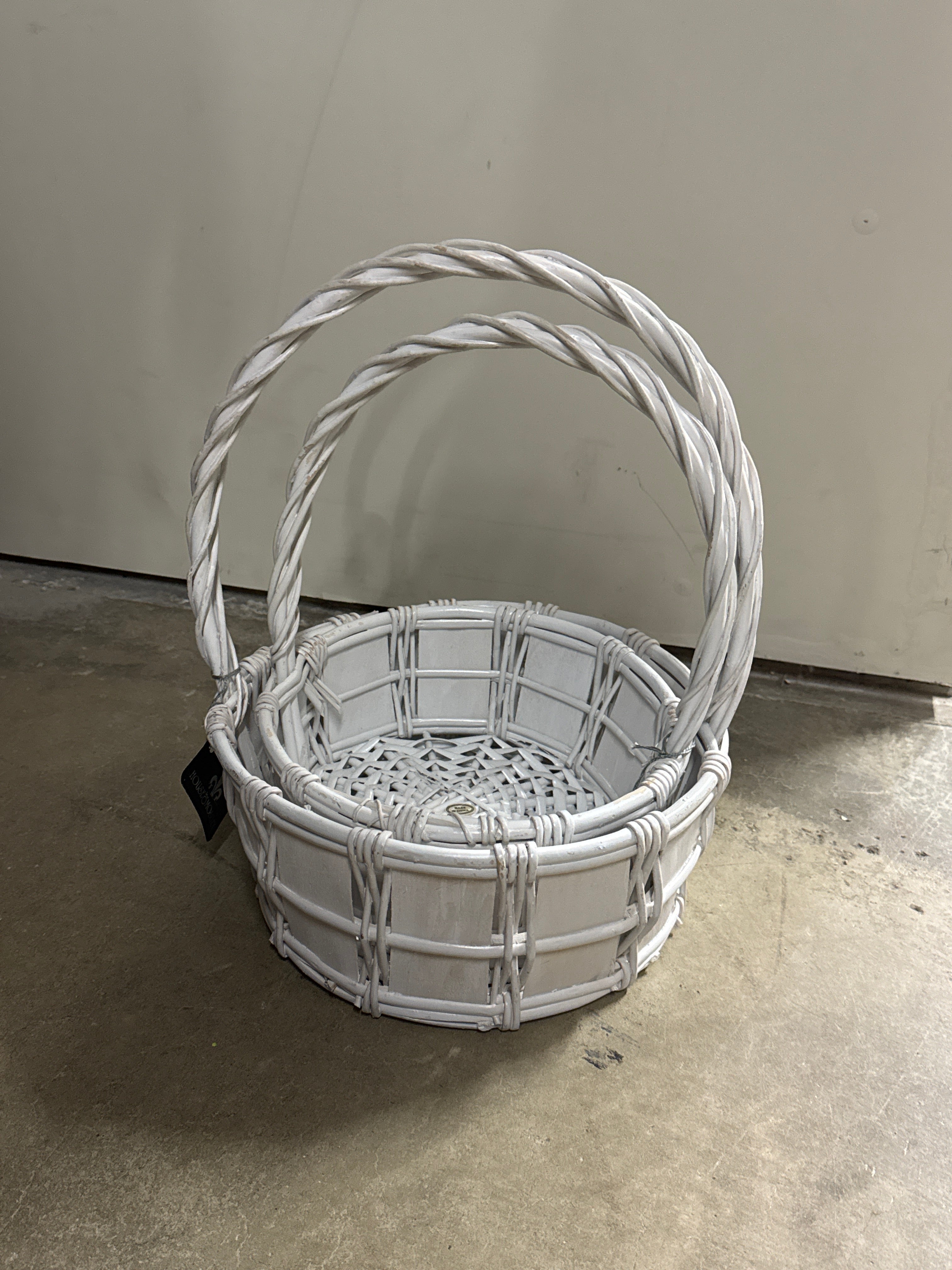 White Small Basket