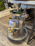 3 Tier Etagere Raw Nickel
