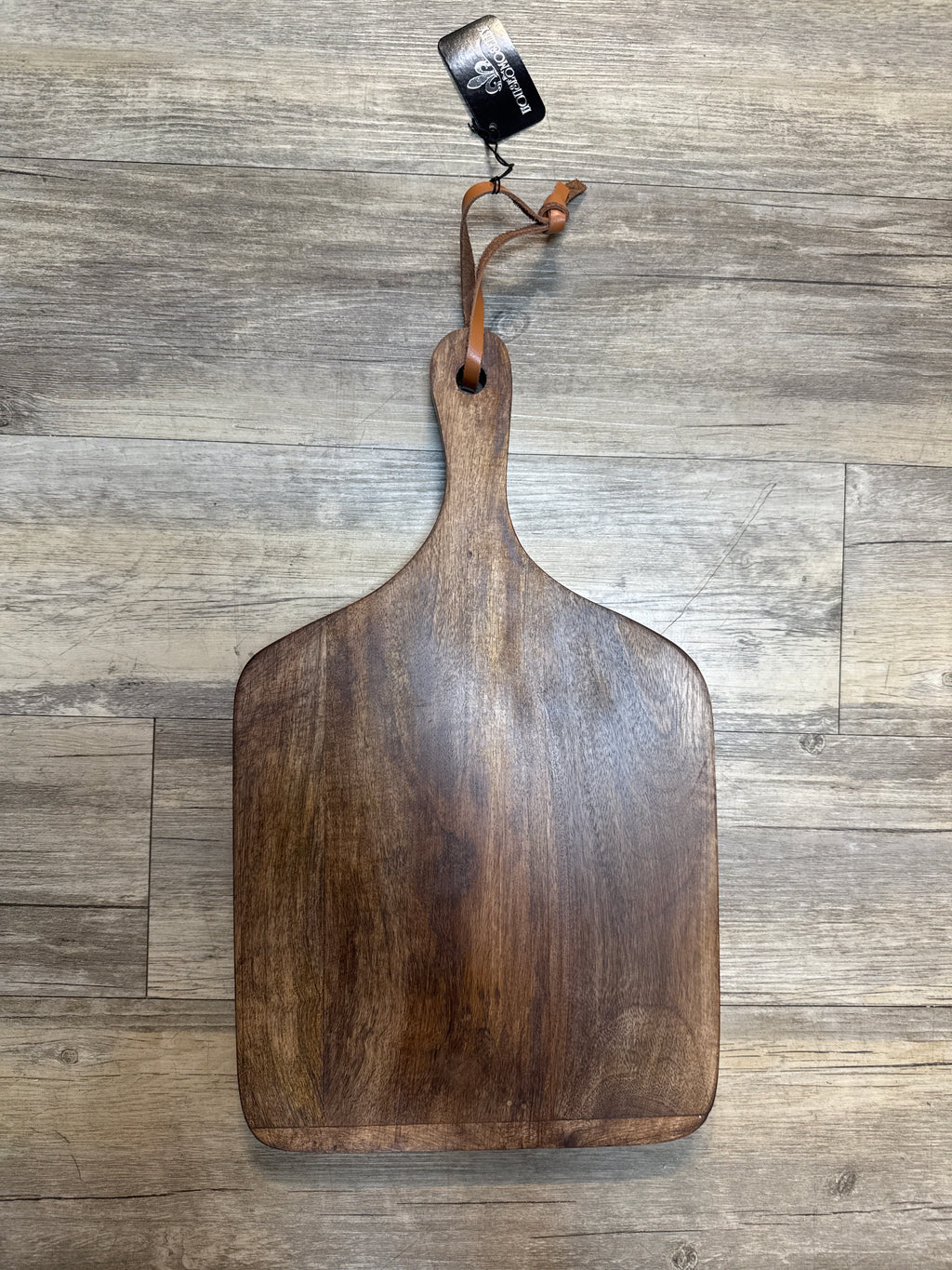 Small Square Wood Cutting Board w/ Handle