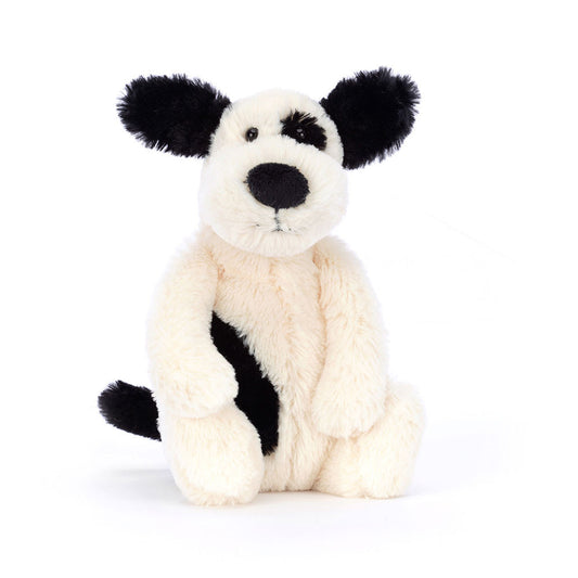 Bashful Black & Cream Puppy, Medium