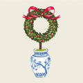 Holiday Topiary Cocktail Napkin