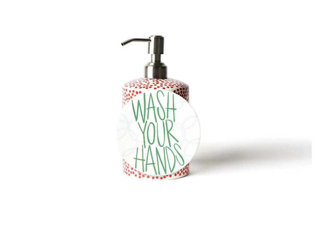 Red Small Dot Mini Cylinder Soap Pump