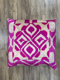 Pink & White Pillow 20x20