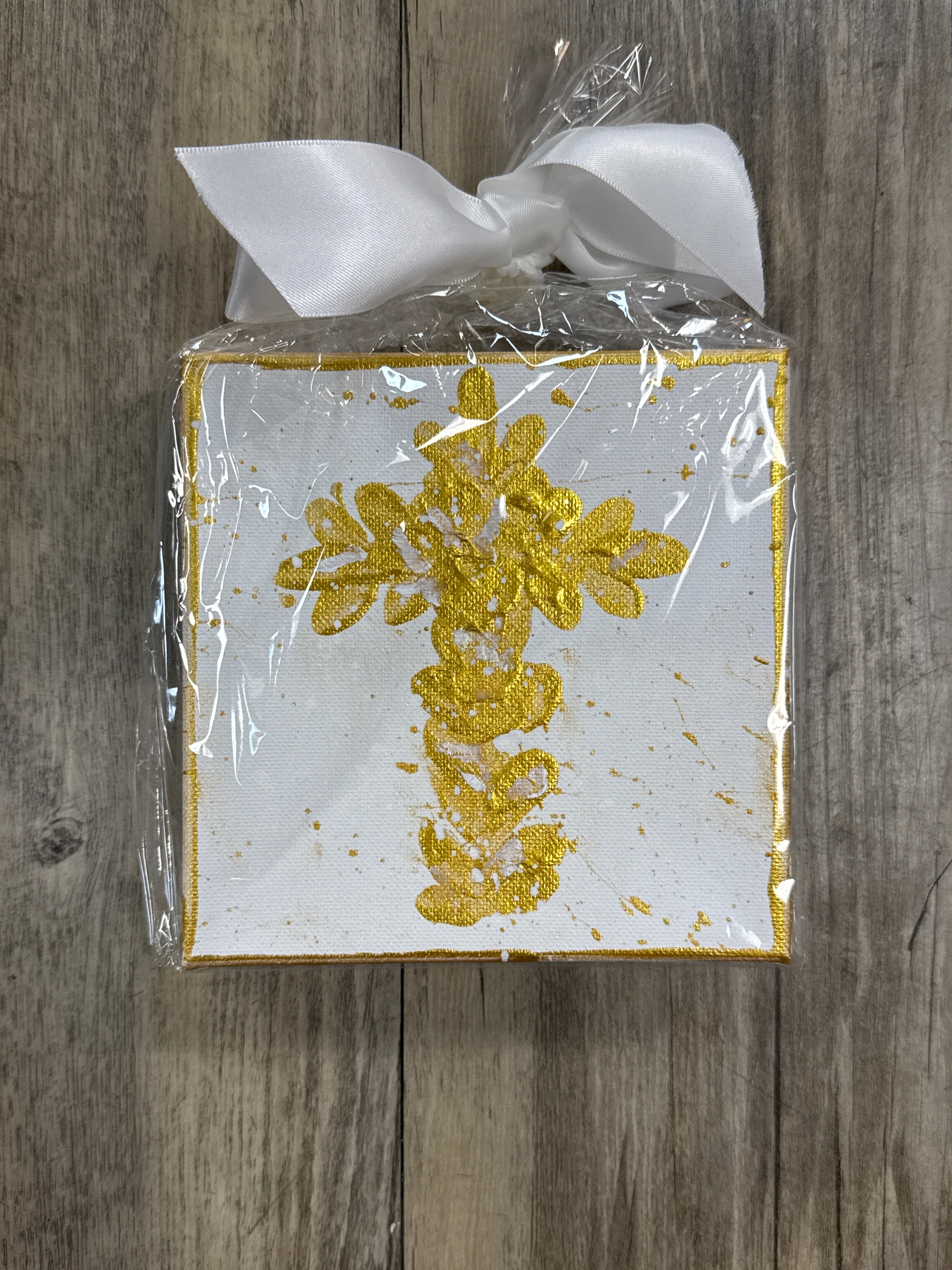 White Cross Art 6x6
