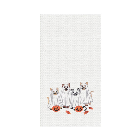 Ghost Cats Kitchen Towel