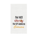 I Am Not Slurring Waffle Weave Kitchen Towel