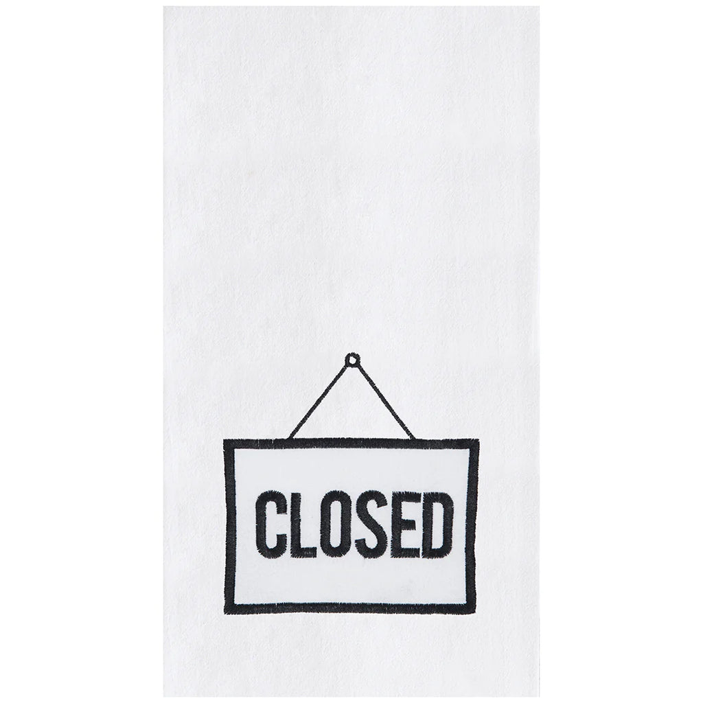 Double Sided Open/Closed Flour Sack Kitchen Towel