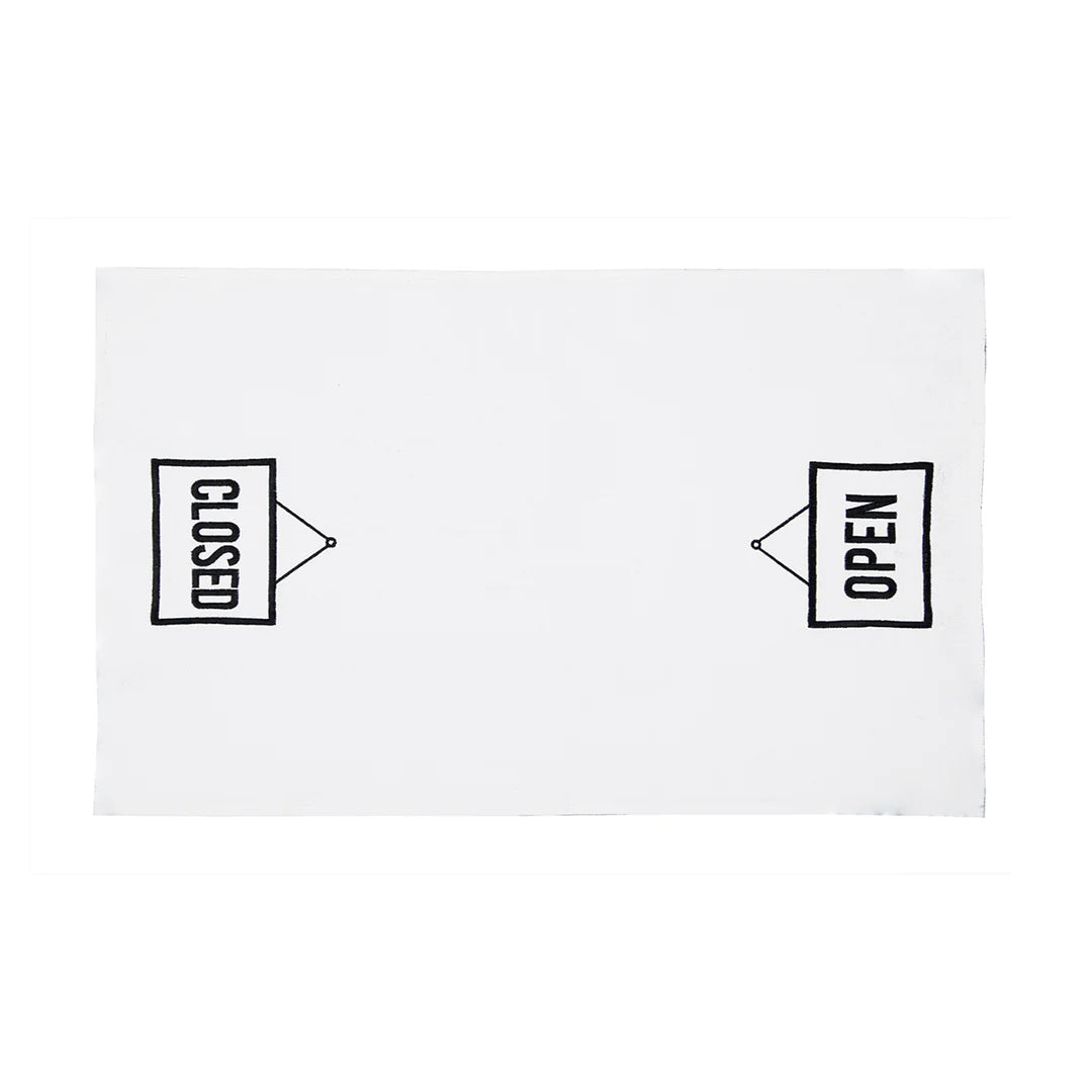 Double Sided Open/Closed Flour Sack Kitchen Towel