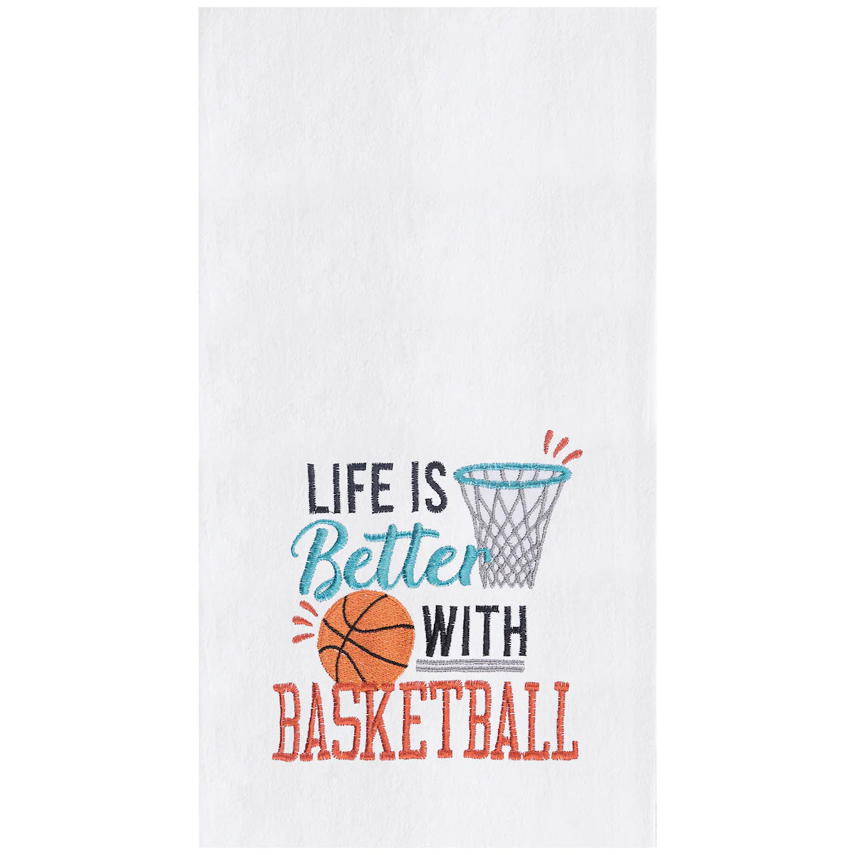 Life with Basketball Kitchen Towel