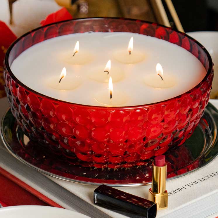 Cherry Gloss 6 Wick Bowl