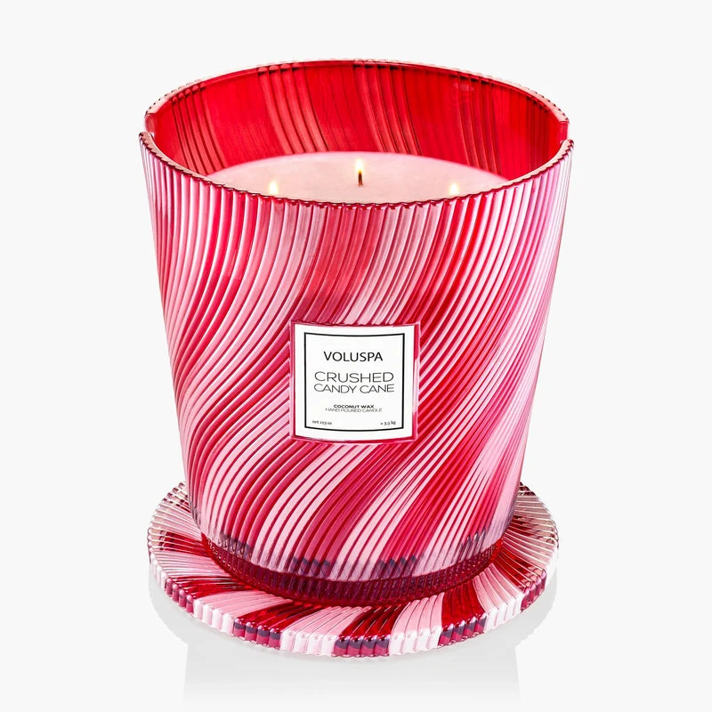 Crushed Candy Cane 5 Wick Hearth Candle