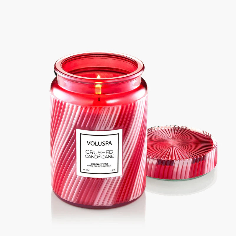 Crushed Candy Cane Large Jar Candle