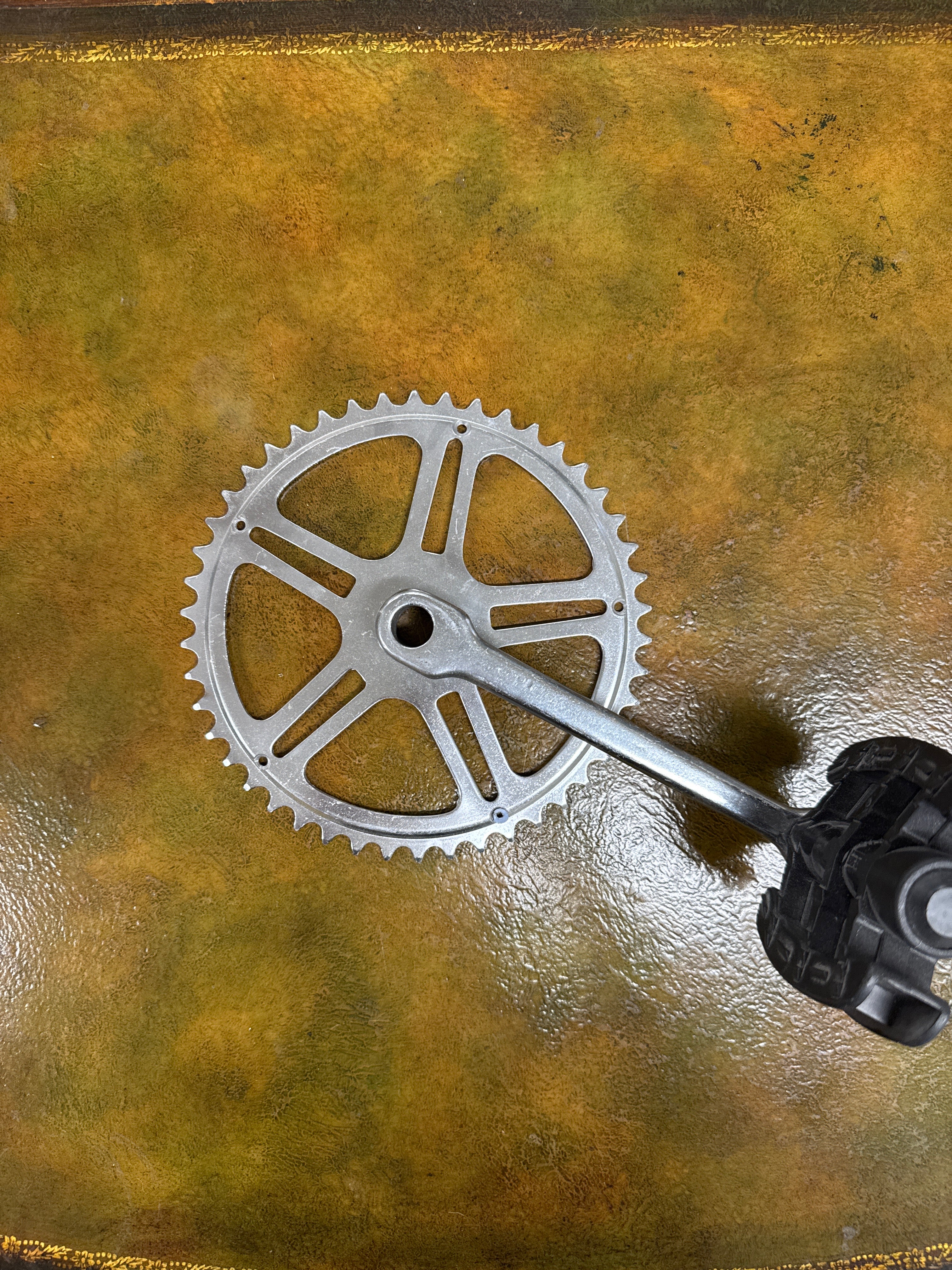 Bicycle pedal wall art