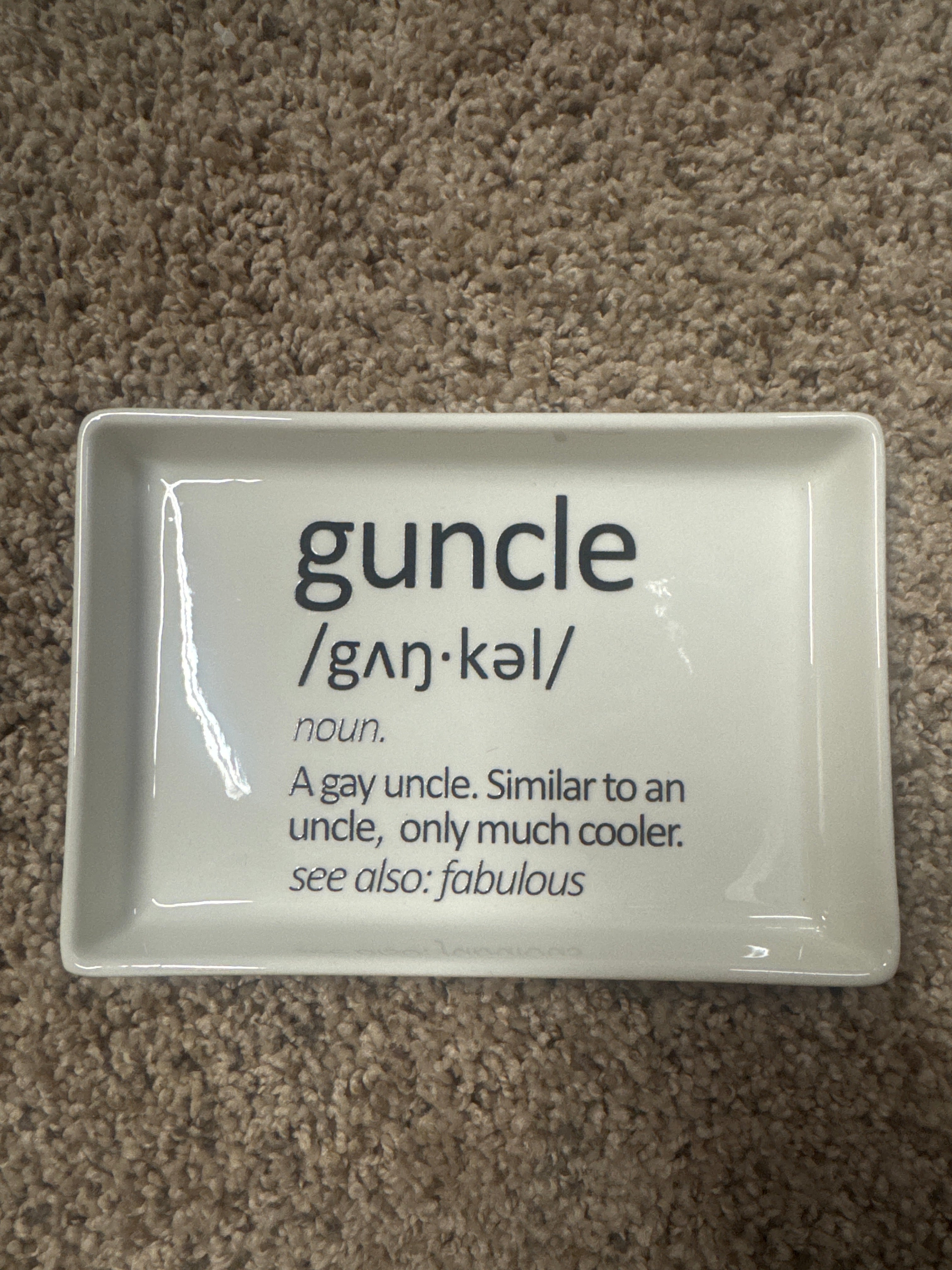 Guncle Ceramic Tray