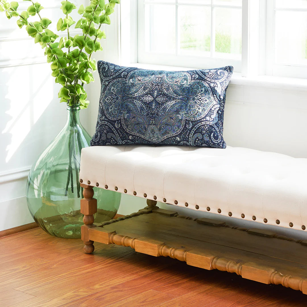 Navy Suman Pillow