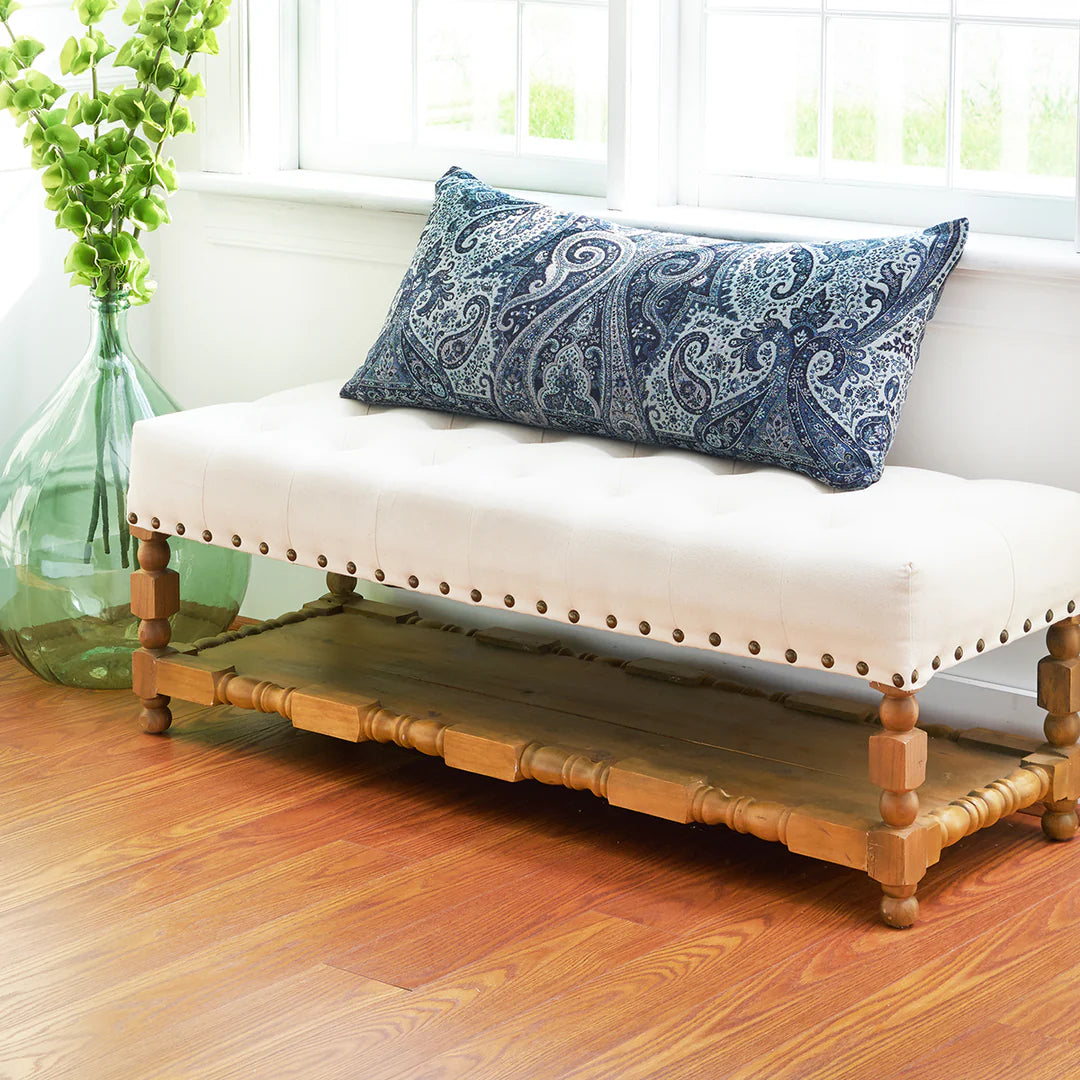 Navy Suman Pillow 15x35