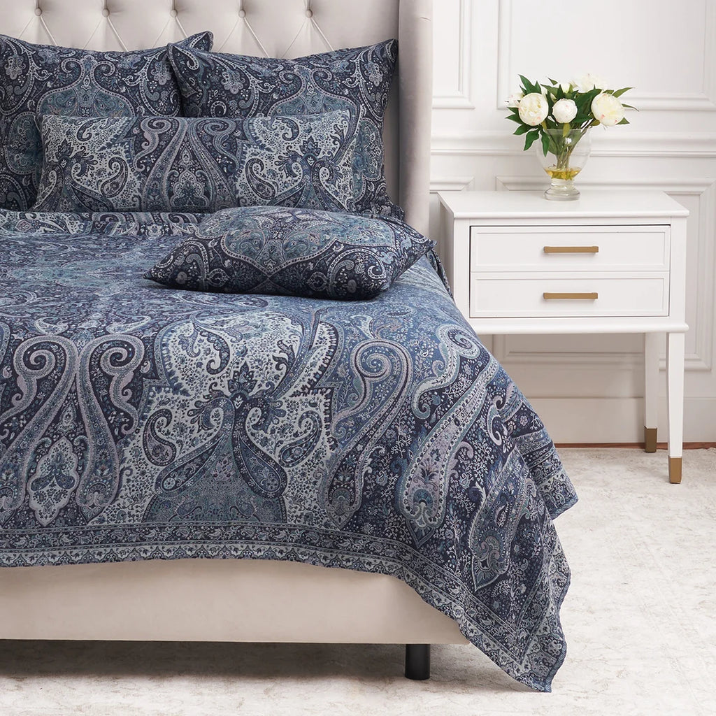 Navy Suman Euro Sham