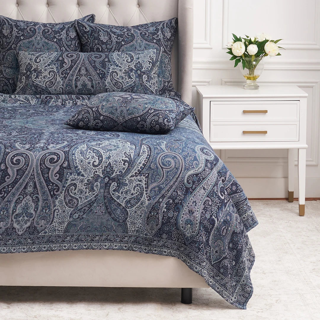Navy Suman Euro Sham