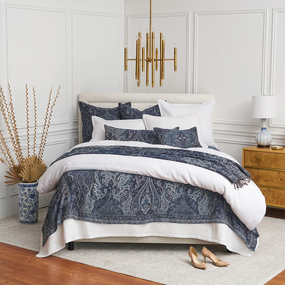 Navy Suman Euro Sham