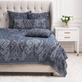 Navy Suman Coverlet Queen