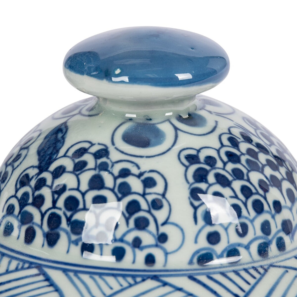 Phoenix Jar, Blue and White