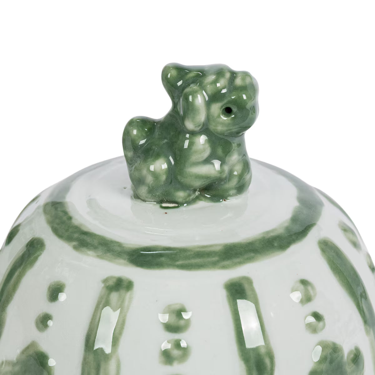 Embossed Floral Ginger Jar