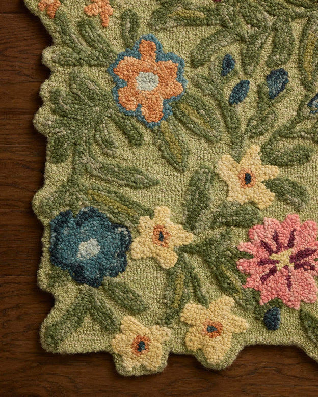 Edith Green Rug 7.6x7.6 Round