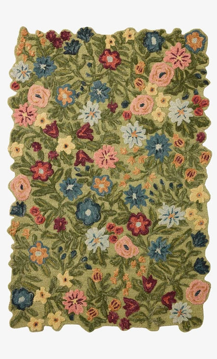 Edith Green Rug 7.6x7.6 Round
