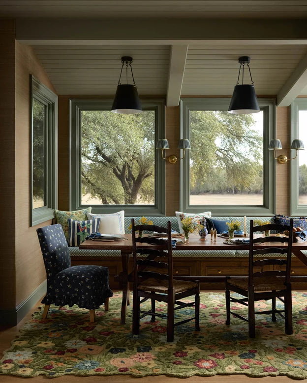 Edith Green Rug 7.6x7.6 Round