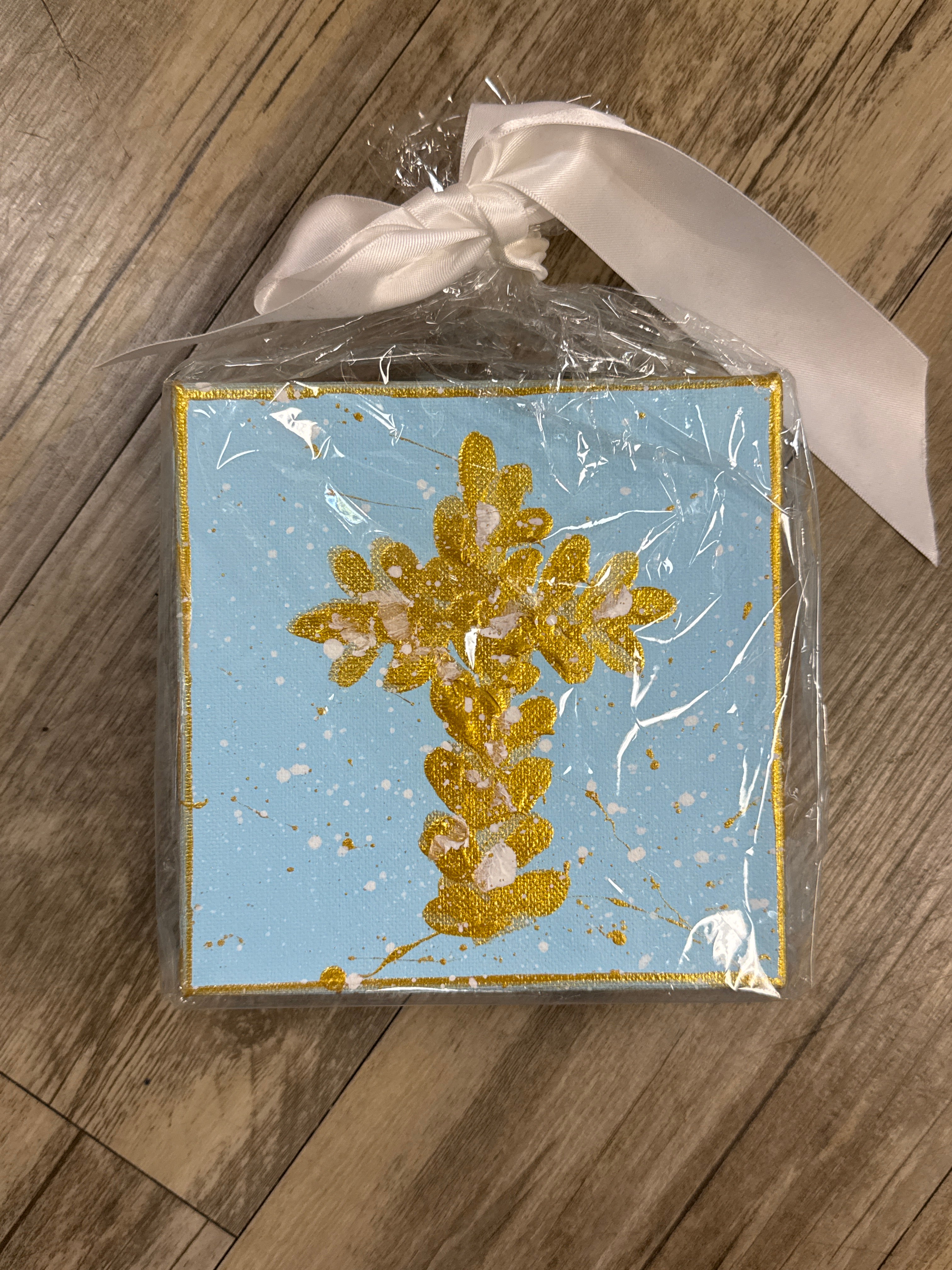 Blue Cross Art 6x6