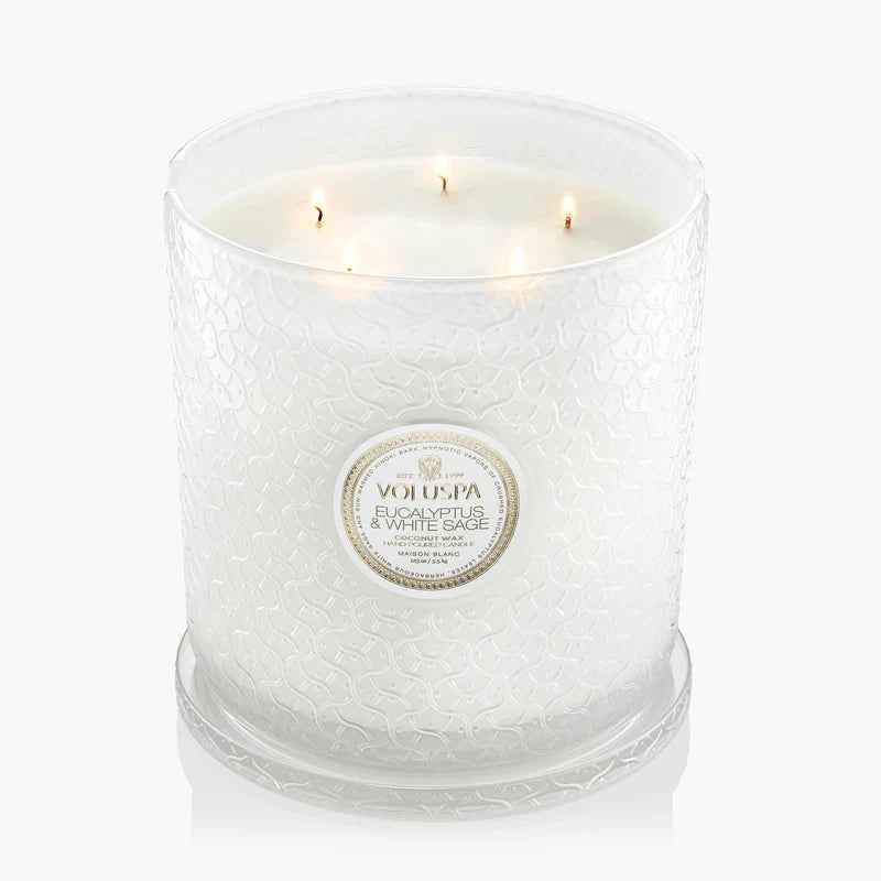 Eucalyptus & White Sage 5 Wick Hearth Candle