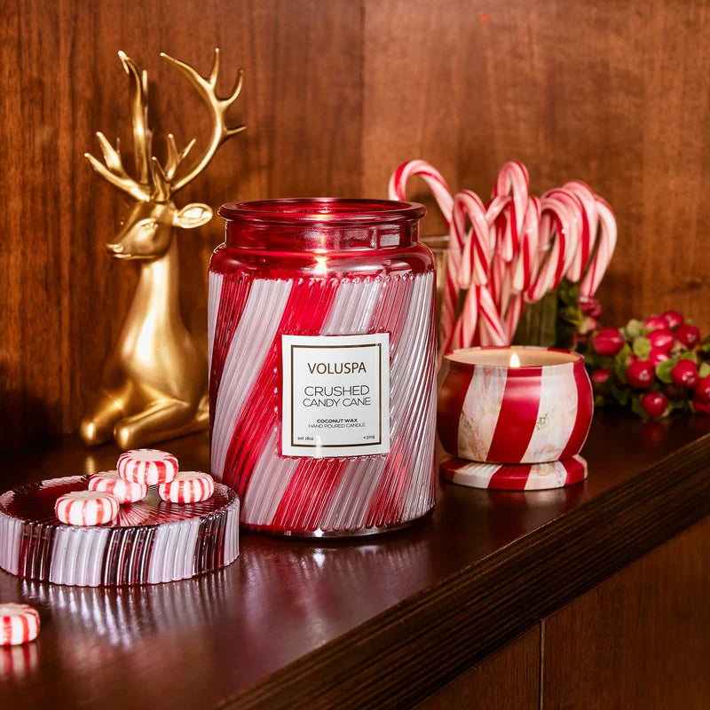 Crushed Candy Cane Mini Tin Candle