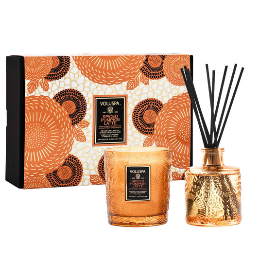 Spiced Pumpkin Latte Demi Candle & Diffuser Duo