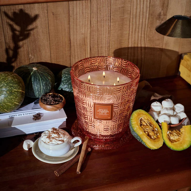 Spiced Pumpkin Latte 5 Wick Hearth Candle