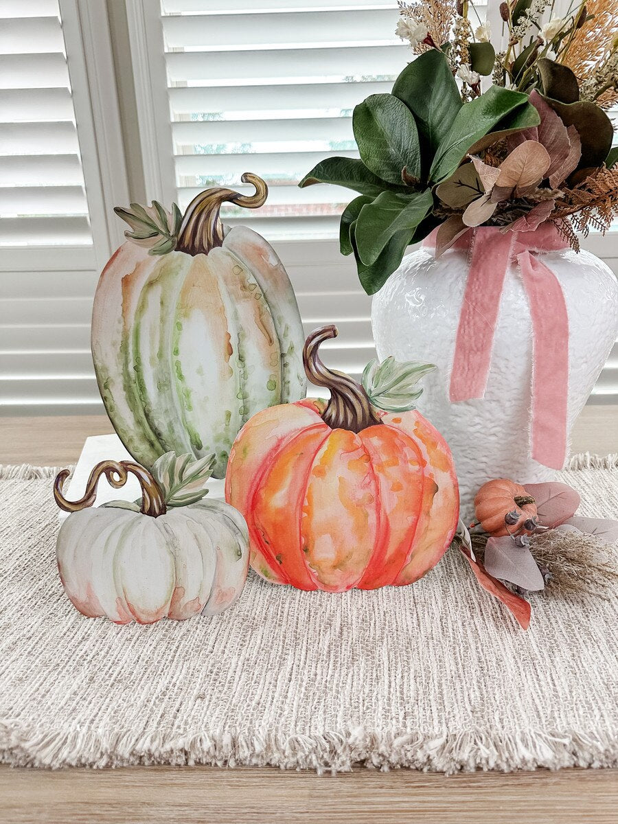 Water Color Pumpkin Small